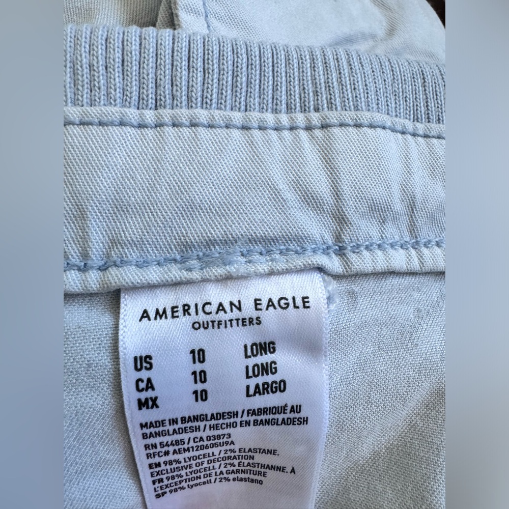American Eagle Drape Super High Waisted Cargo Baggy Pant - Women’s Size 10 Long - Picture 8 of 10
